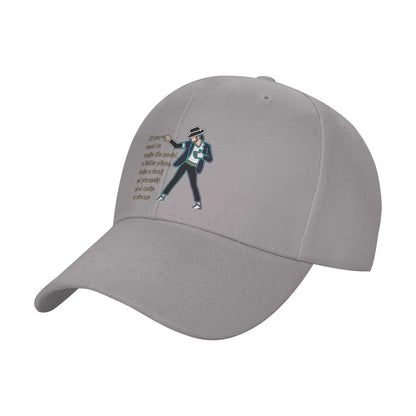 Summer Michael Jackson Line Art Inspirational Quote Baseball Cap