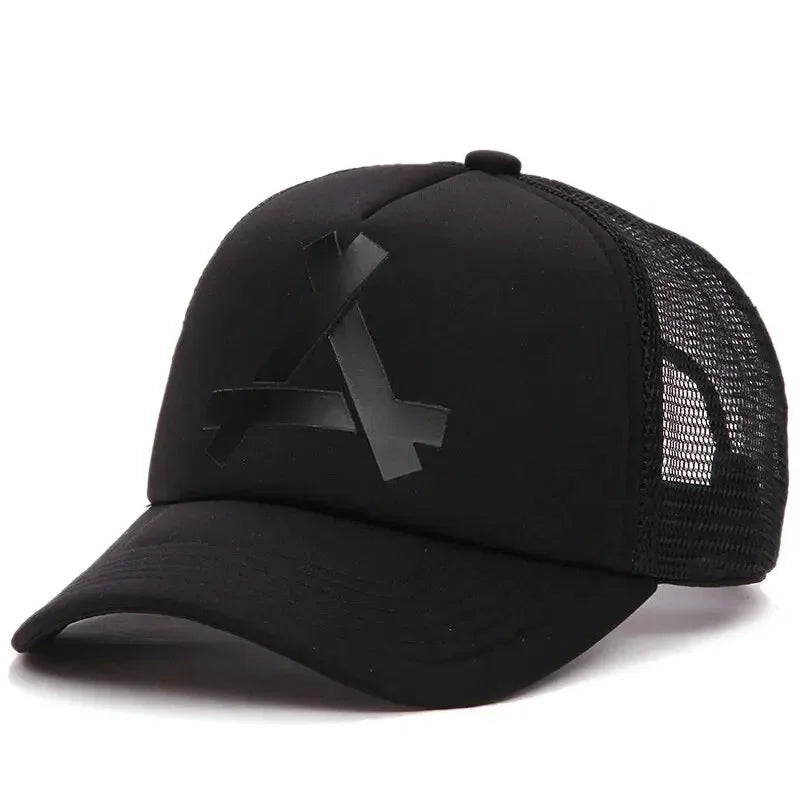 New Unisex A- Letter Printing Baseball Net Caps Hip Hop Cap Spring And Summer