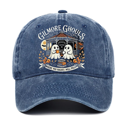 Letter Ghost Printed Baseball Cap For Men And Women