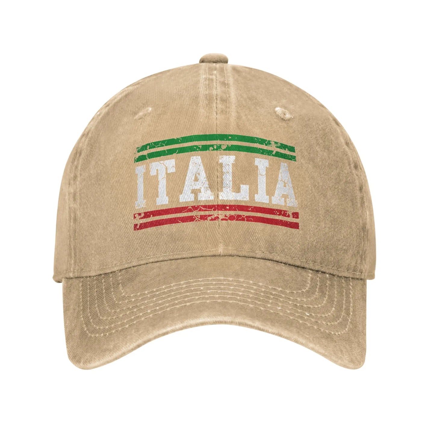 Italia Flag Italy Italian Vintage Distressed Sun Baseball Cap