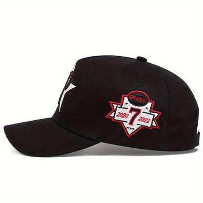 Unisex P letter Embroidery Baseball Caps Sunscreen Hat Sports Cap