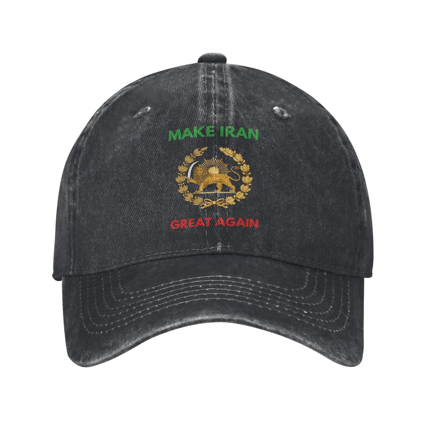 Make Iran Great Again Red Logo Casual Baseball Cap For Men Women