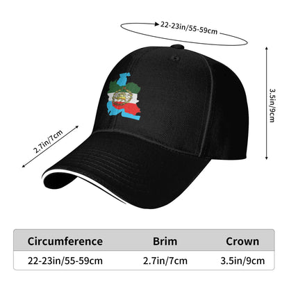 Iran Flag With A Golden Lion Sun Baseball Cap Summer Women Men