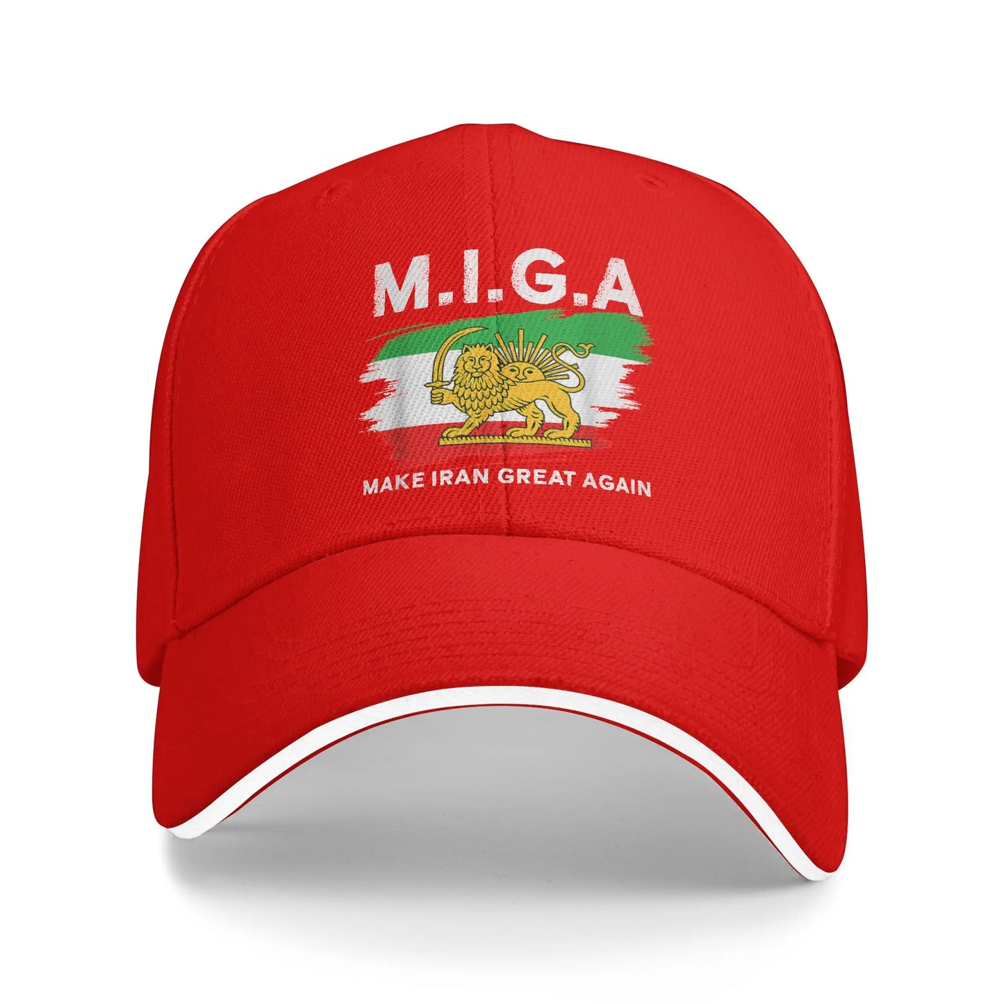 Make Iran Great Again Emblem Of Iran MIGA Baseball Cap