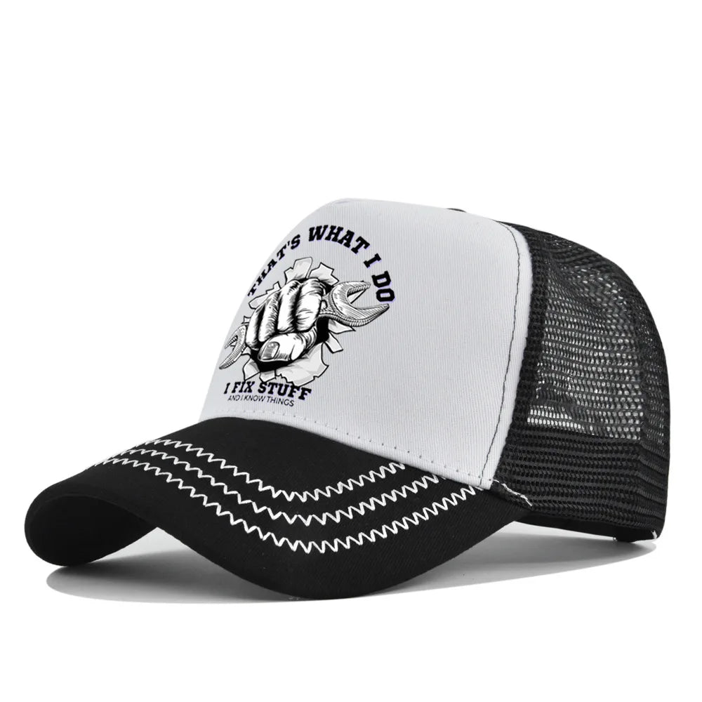 New Fashion Spring Summer Printed Mesh Breathable Baseball Cap