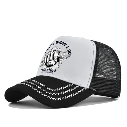 New Fashion Spring Summer Printed Mesh Breathable Baseball Cap
