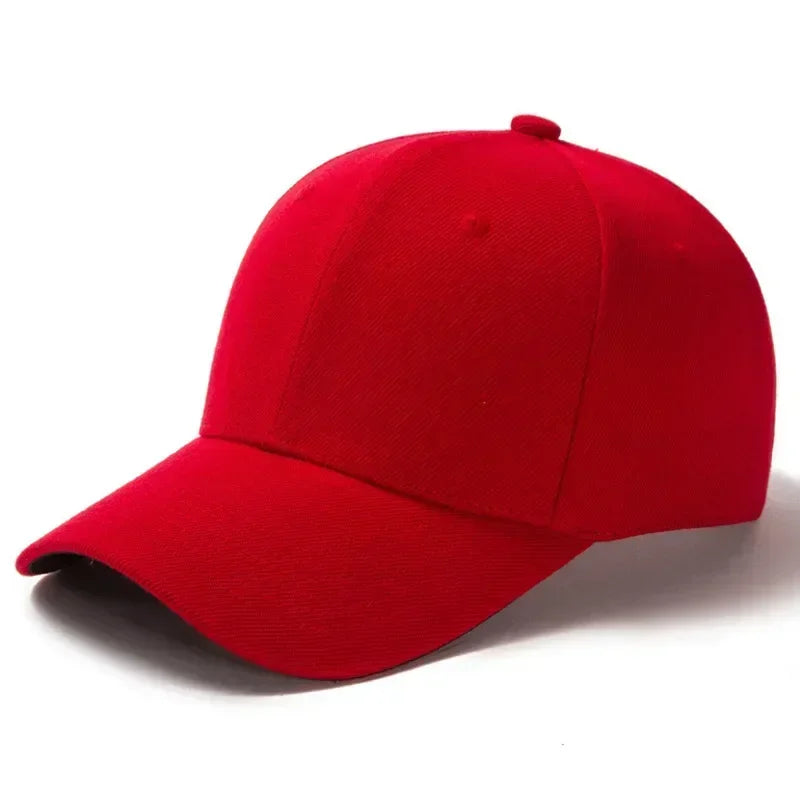 Solid Unisex Baseball Cap 6 Panel Men Caps Daily Women's