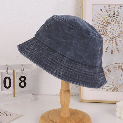 Korean Version Fashionable Rainbow-Colored Flat Eave Fisherman's Hat