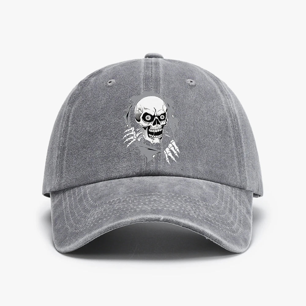 Comic Skull Animation Casual Baseball Cap