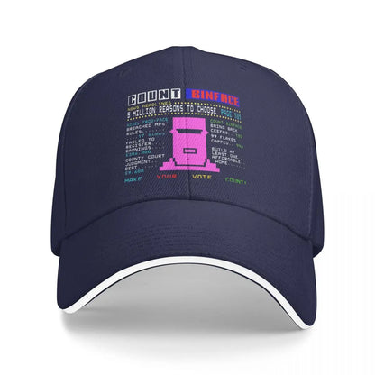 Baseball Caps Count Binface Funny Code Casquette