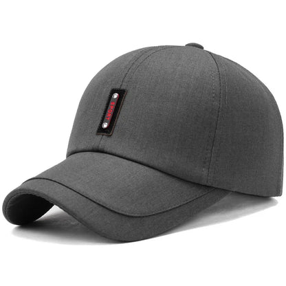 New Black Baseball Caps For Men Women Sunhat Solid Letter Sunscreen Cap