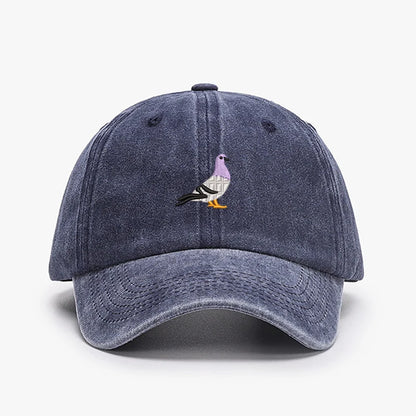Embroidery Pigeon Design Spring vintage Baseball caps Men Women