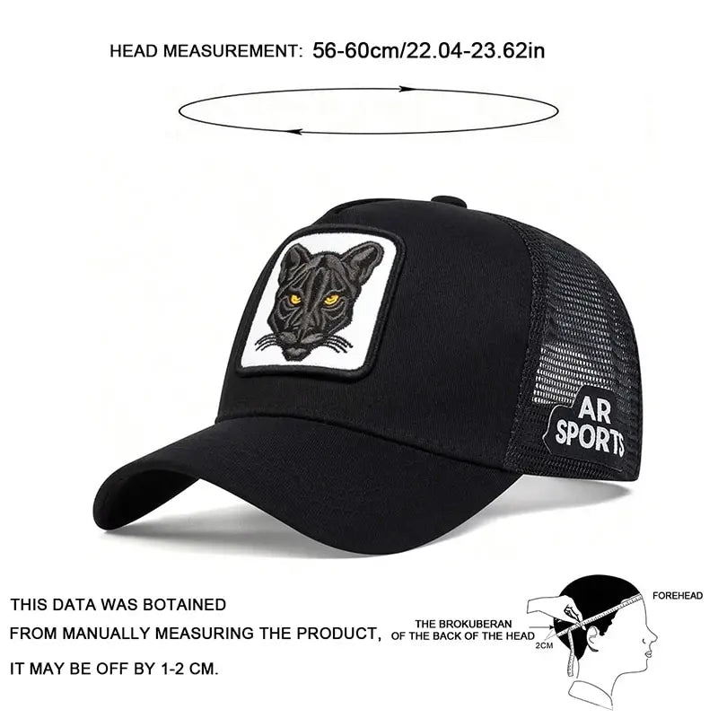 Unisex Cat Embroidery Baseball Caps