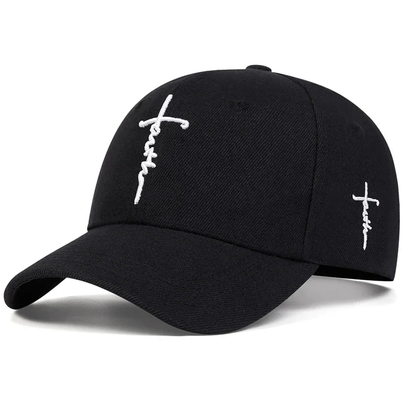 Unisex Letter Cross Embroidery Baseball Caps Spring And Autumn