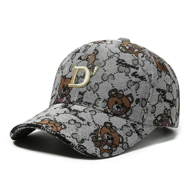 Fashion Cartoon Bear Baseball Cap Casual Sun Hat