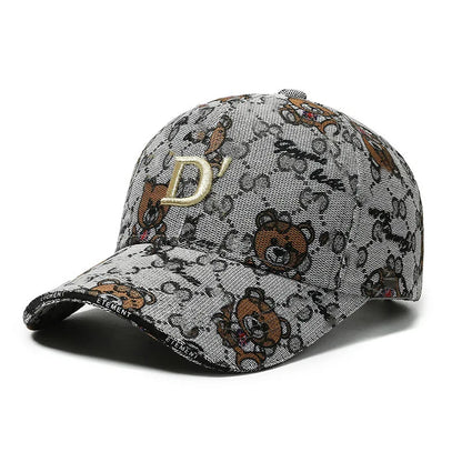 Fashion Cartoon Bear Baseball Cap Casual Sun Hat