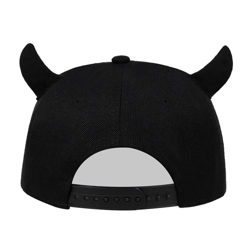 New Unisex Horns Snapback Hip-Hop Hats Spring And Autumn Baseball Caps