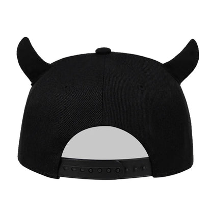 New Unisex Horns Snapback Hip-Hop Hats Spring And Autumn Baseball Caps