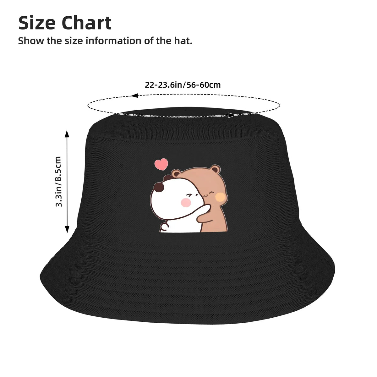 Street Love Bubu Dudu Bucket Hats Panda Bear