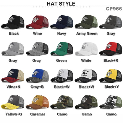 New Fashion Spring Summer Printed Mesh Breathable Baseball Cap