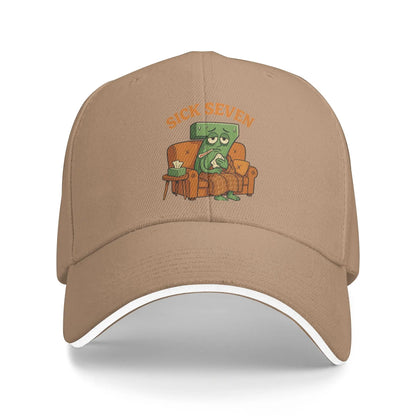 Sick Seven 67 Halloween Meme Funny Meme Six Seven Wordplay Baseball Cap