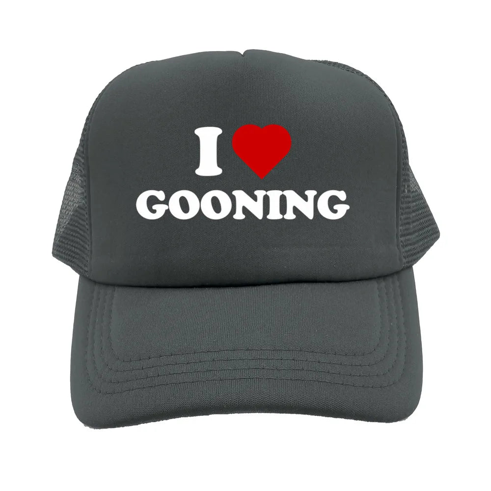 Funny I Love Gooning Baseball Caps Cool Summer Men Mesh Net Hat