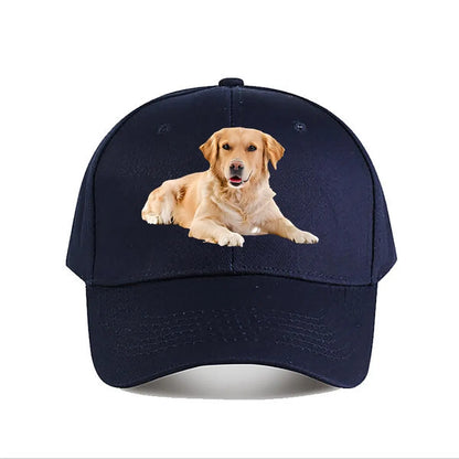 Golden Retriever Print Baseball Cap