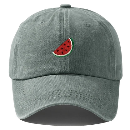 Four Season Baseball Cap With Watermelon Print Pattern For Both Men And Women