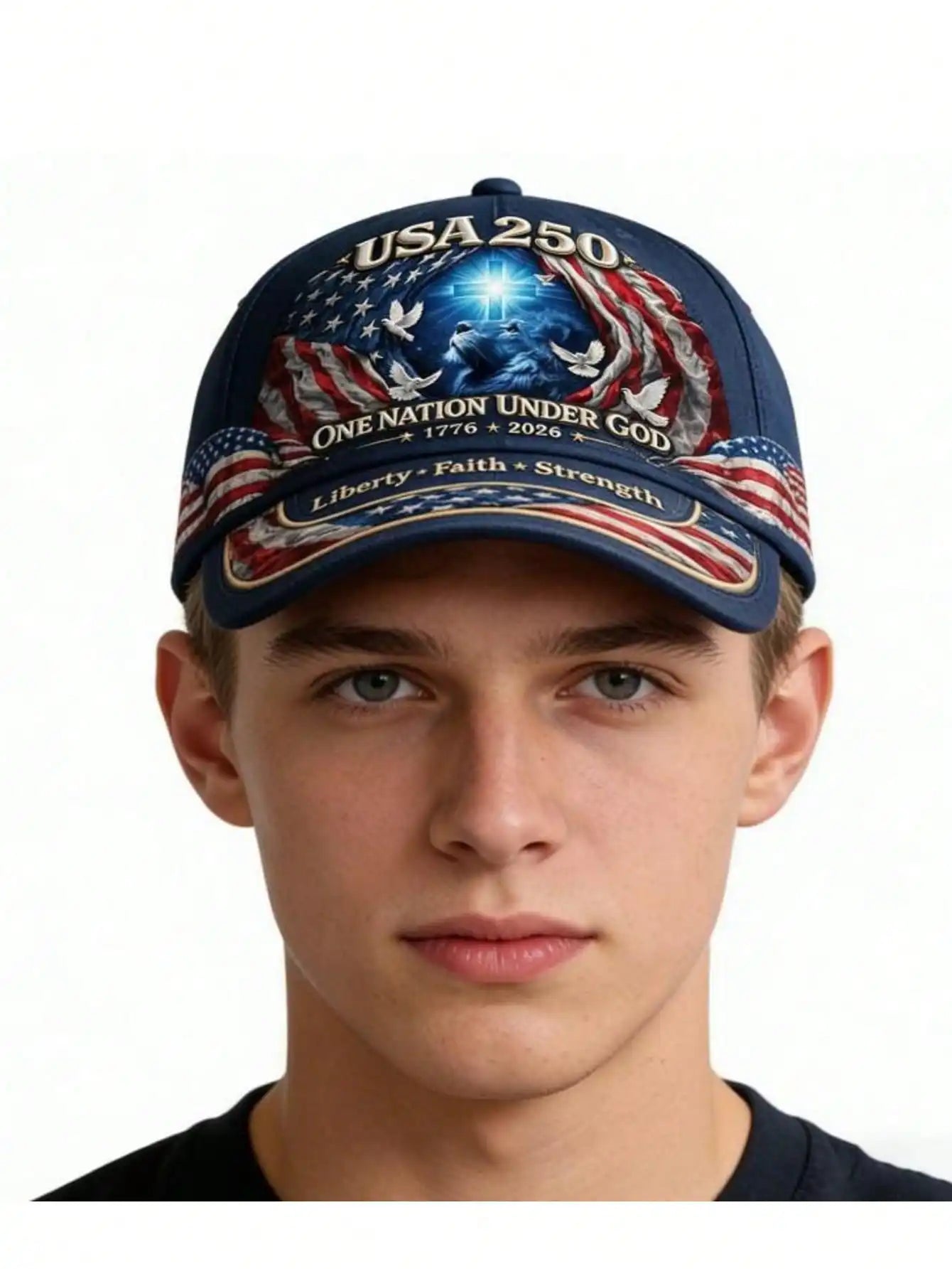 1776-2026 US 250th Anniversary Lion Of Judah Baseball Cap