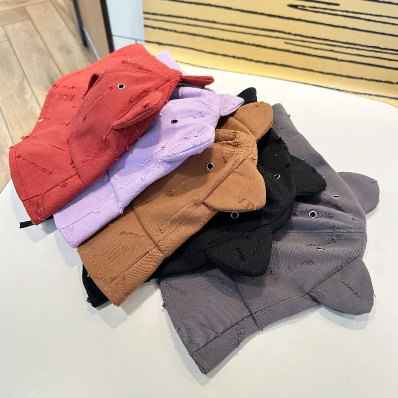 Bucket Hat With Glasses Women Spring Summer