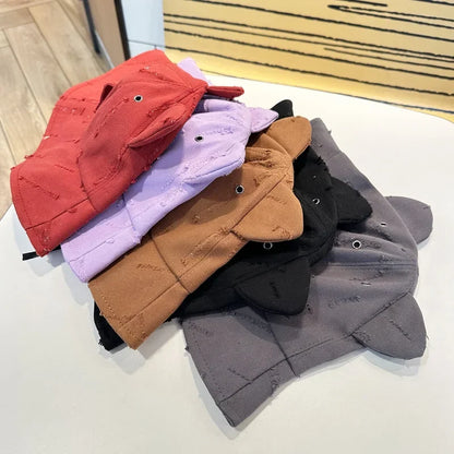 Bucket Hat With Glasses Women Spring Summer