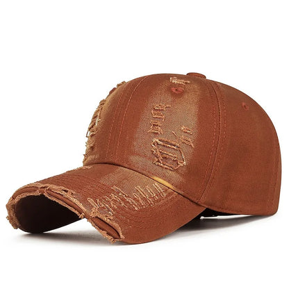 Cool Fashion Women Men Ripped Denim Cotton Baseball Cap Male Female Four Seasons