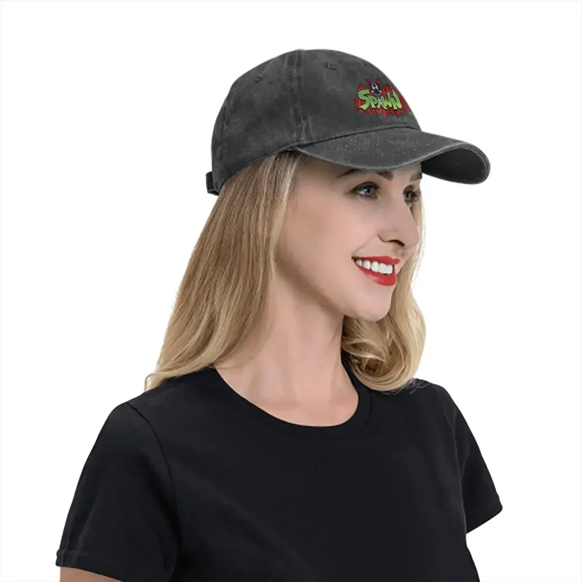 Washed Men's Baseball Cap Spawn-Bat Trucker Dad Hat Spawn Comic Golf Hats