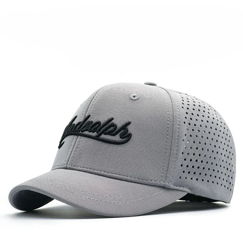 Short Brim Baseball Cap For Men Mesh Fitted Caps