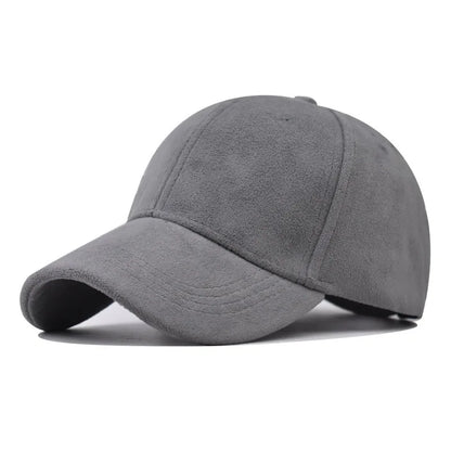 Vintage Faux Suede Baseball Cap