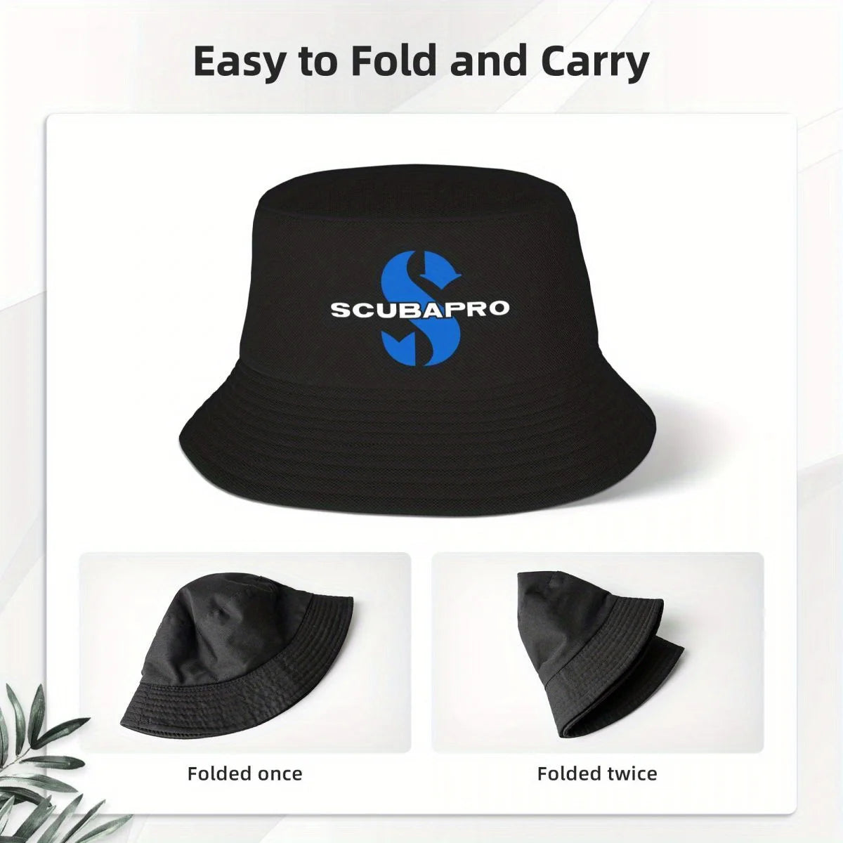 Custom Dive Diving Scubapros Bucket Hat Men Women