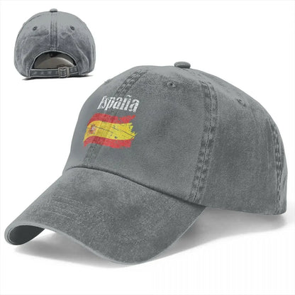 Espana Spanish Flag Vintage Graphic - Spain Lovers Tourists Souvenir Cool National Gift Young Gift A Baseball Cap