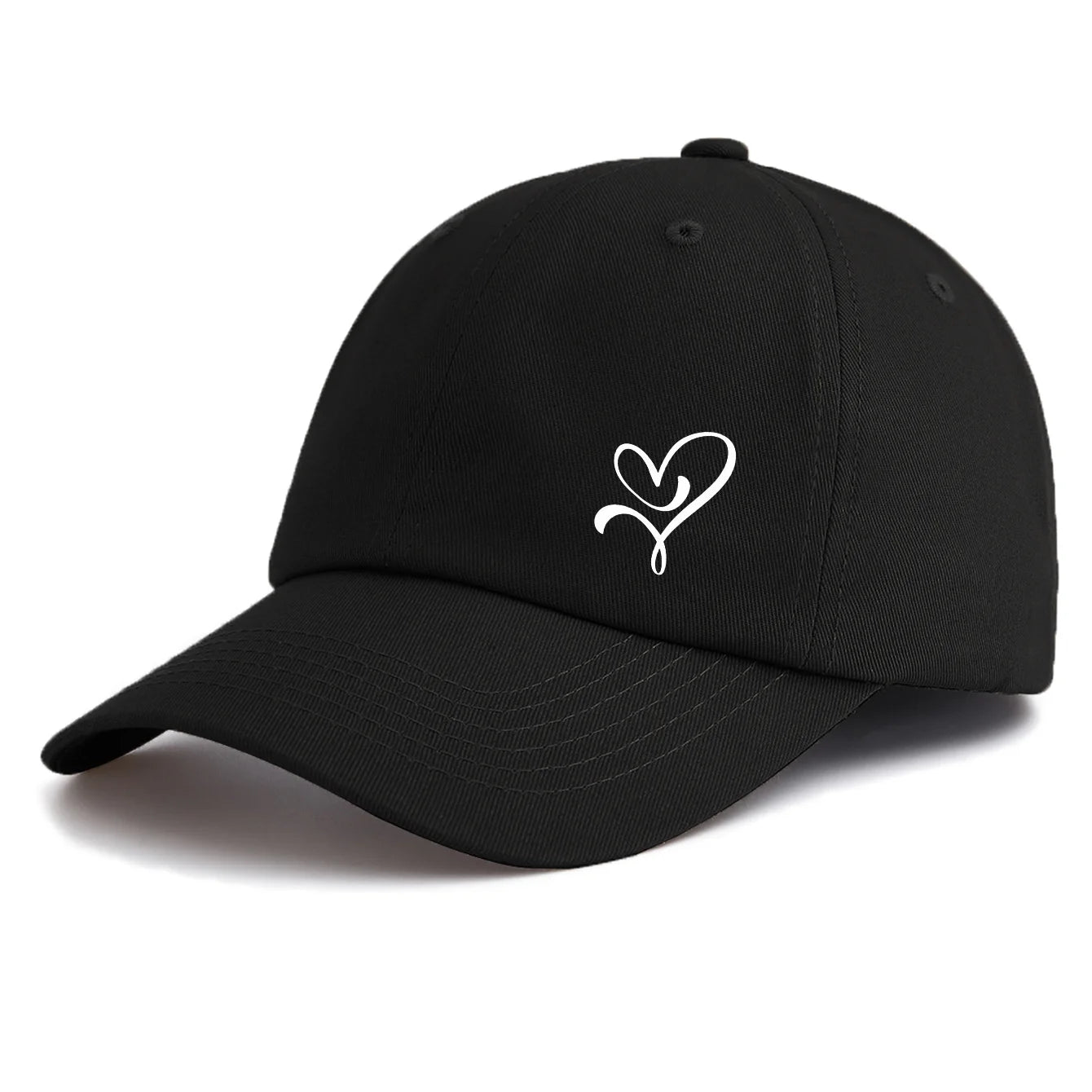 HEART Print Baseball Cap For Adults