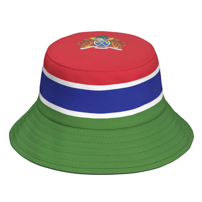 Gambia Fisherman Hats Free Custom Name Number Arab Team Logo Bucket Cap