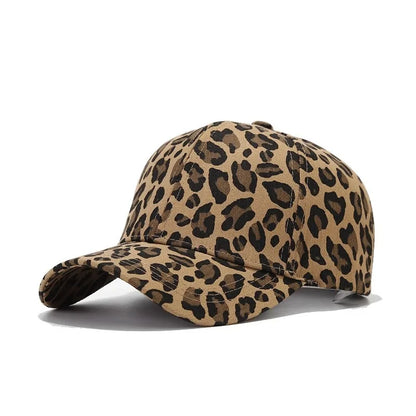 Leopard Print Baseball Caps For Women Men