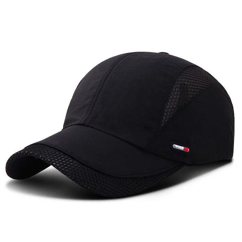 Quick-Dry Baseball Cap Moisture-Wicking Sun Hat