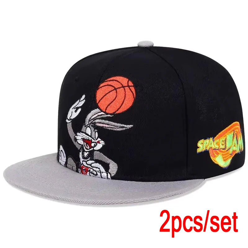 Unisex Rabbits Playing Basketball Embroidery Hip-hop Hats Spring Autumn Outdoorat