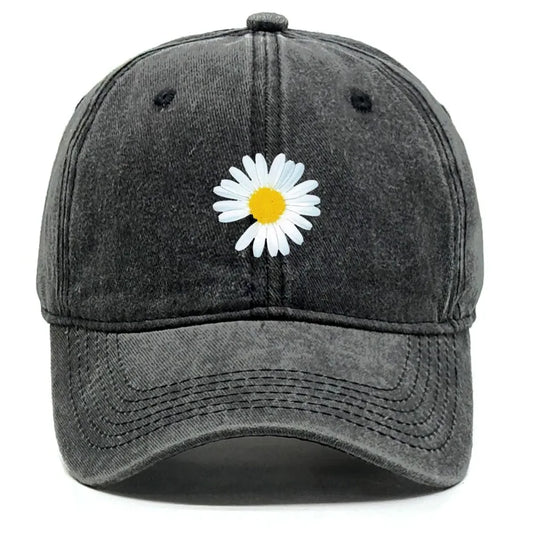 New Daisy Print Baseball Cap