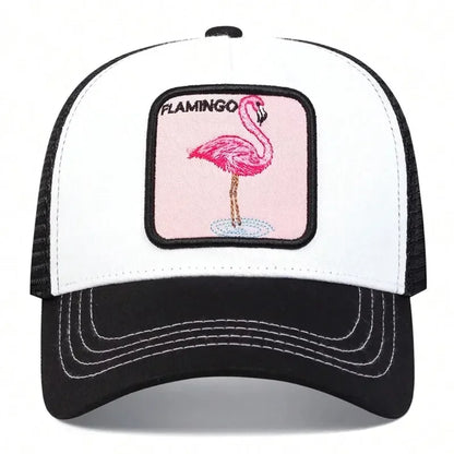 Unisex Flamingo Patch Embroidery Baseball Caps