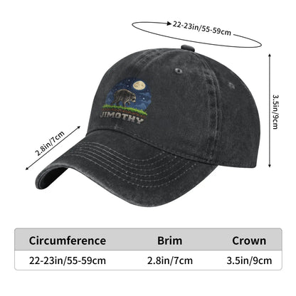 Jimothy Raccoon Pixel Art Retro Gaming Seattle Meme Casual Baseball Cap