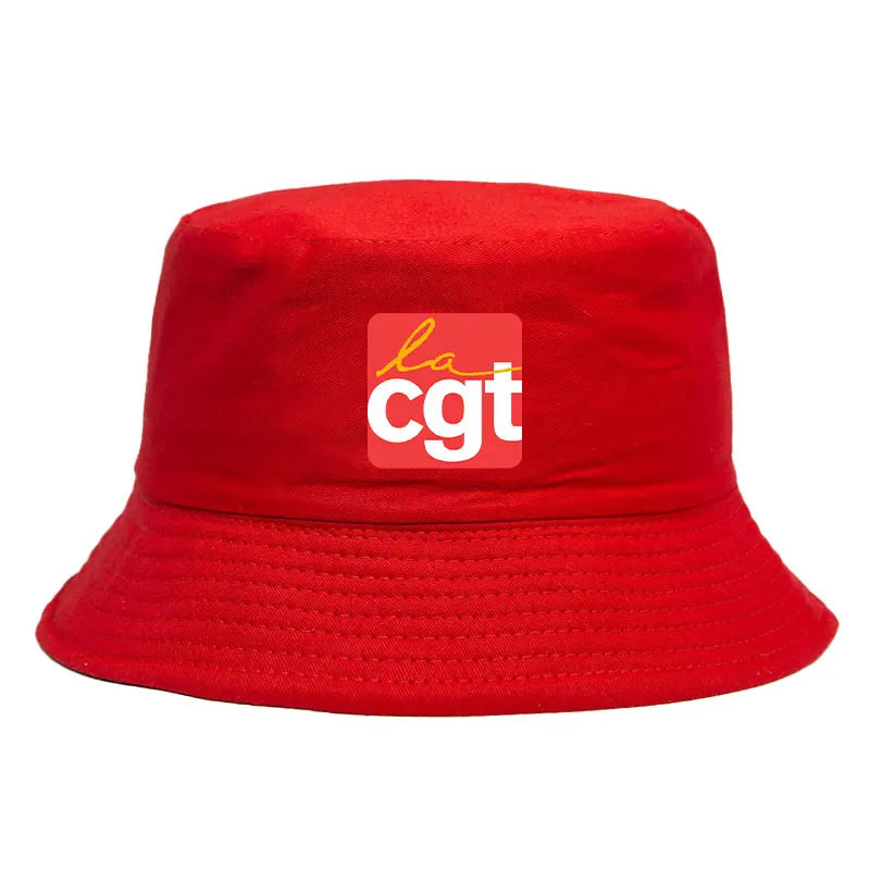 France CGT Reversible Bucket Hats Girl Boy Cotton Summer Hat Men Women