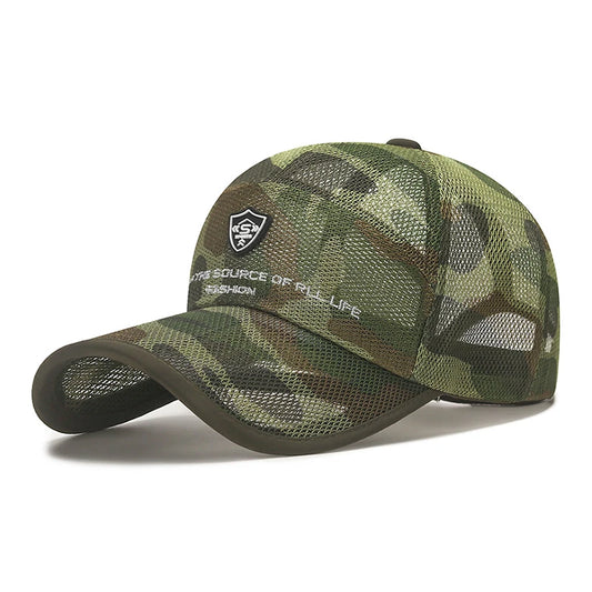 Outdoor Camouflage Mesh Baseball Cap