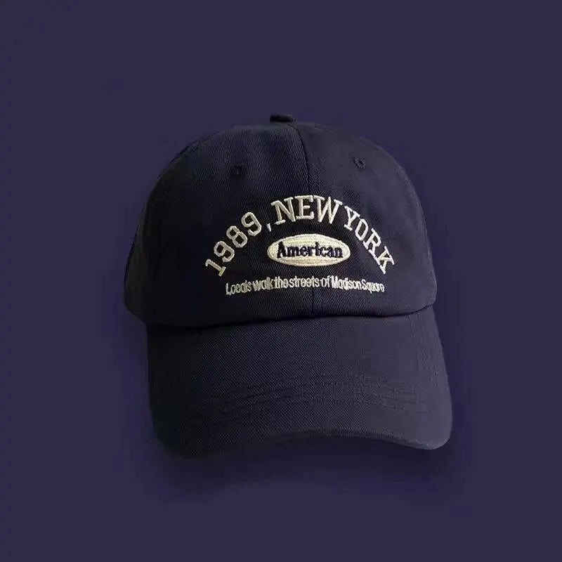 Korean Retro Baseball Hat Women's Autumn Winter Versatile Ins Street Letter