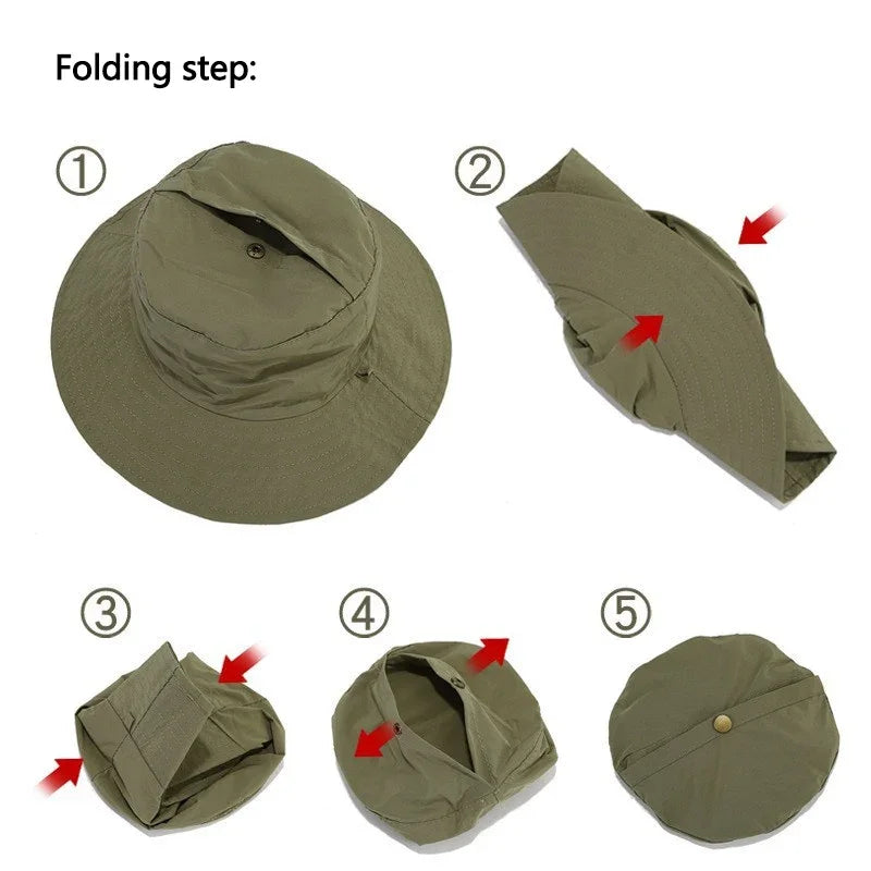 Multi-Functional Cap Quick-Drying Windproof Waterproof Breathable Visor Women Men