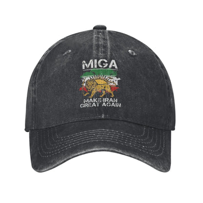 Make Iran Great Again Red Logo Casual Baseball Cap For Men Women